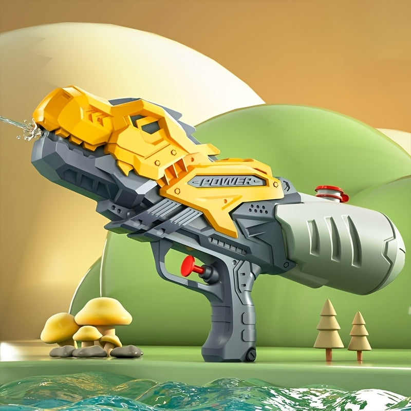 Pistolet à eau de grande capacité - Ouverture de 0,98 pouce, pistolet à eau coloré avec des accents rouges, parfait pour les jeux d'eau et les vacances d'été, pistolet à eau pour toute la famille
