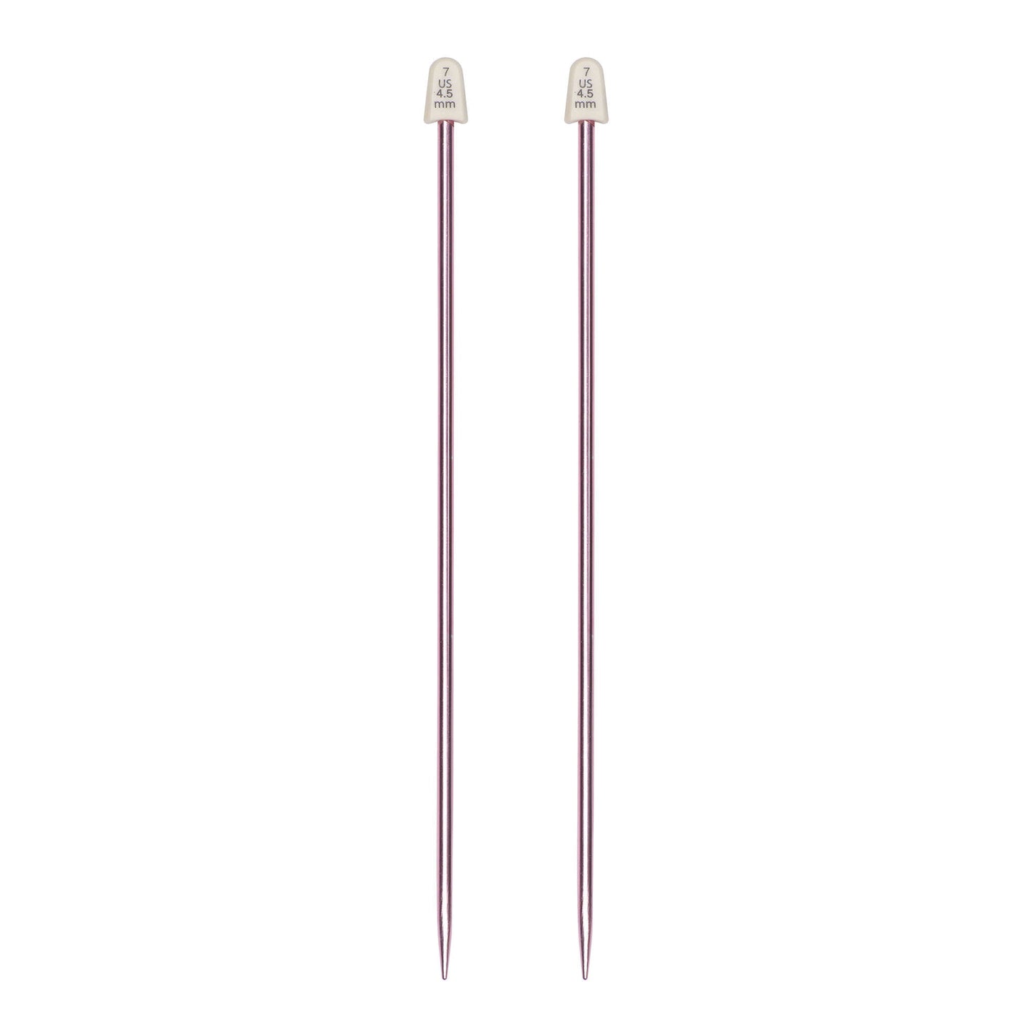SB Silvalume 10" Single Point Knitting Needles