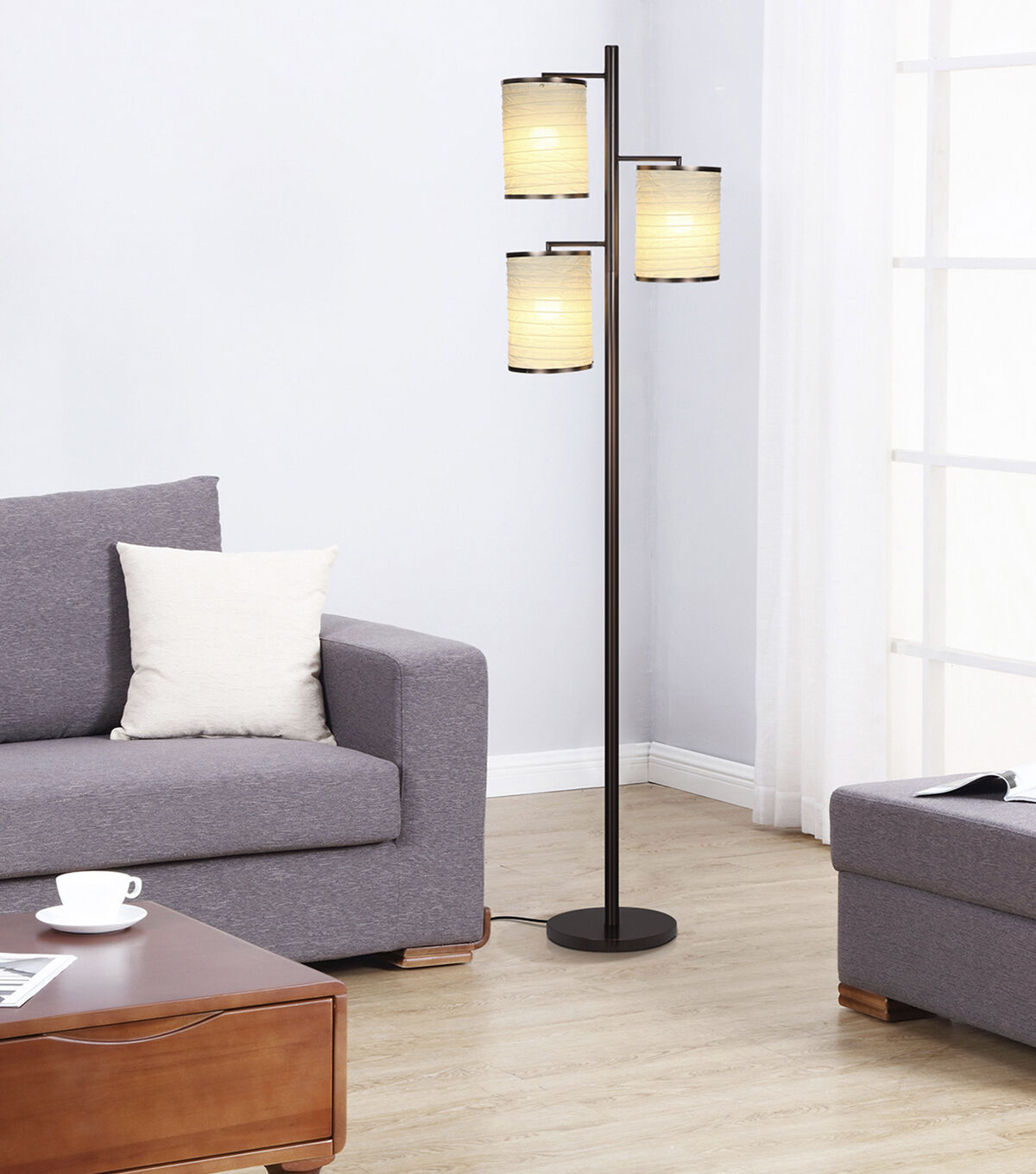 Brightech Liam LED Floor Lamp - Bronze