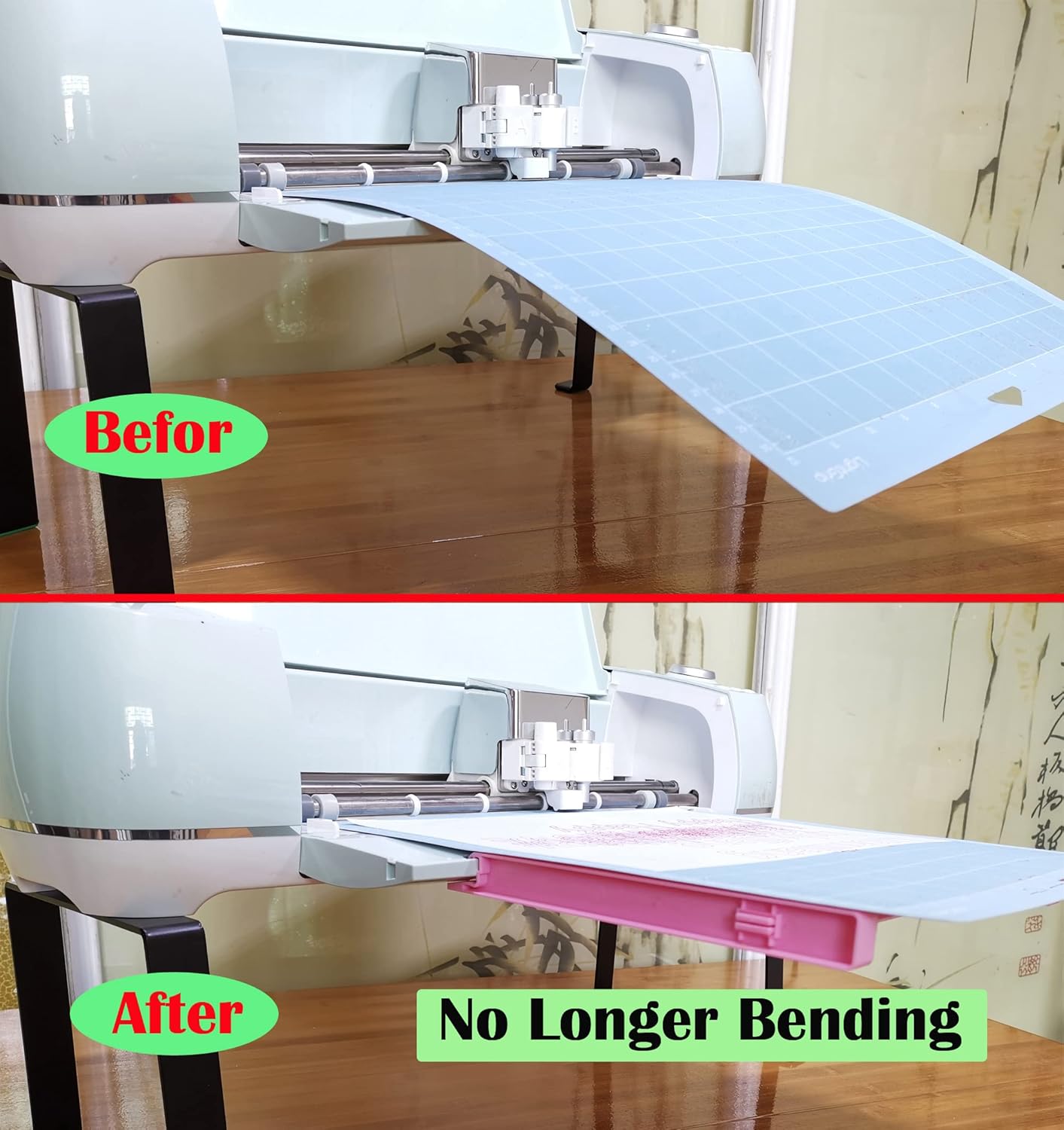 Extension Tray Compatible with Cricut Maker3 and Explore Air3 Air2 Air,Cutting Mat Extender Support for Maker and Explore Air Series (White)