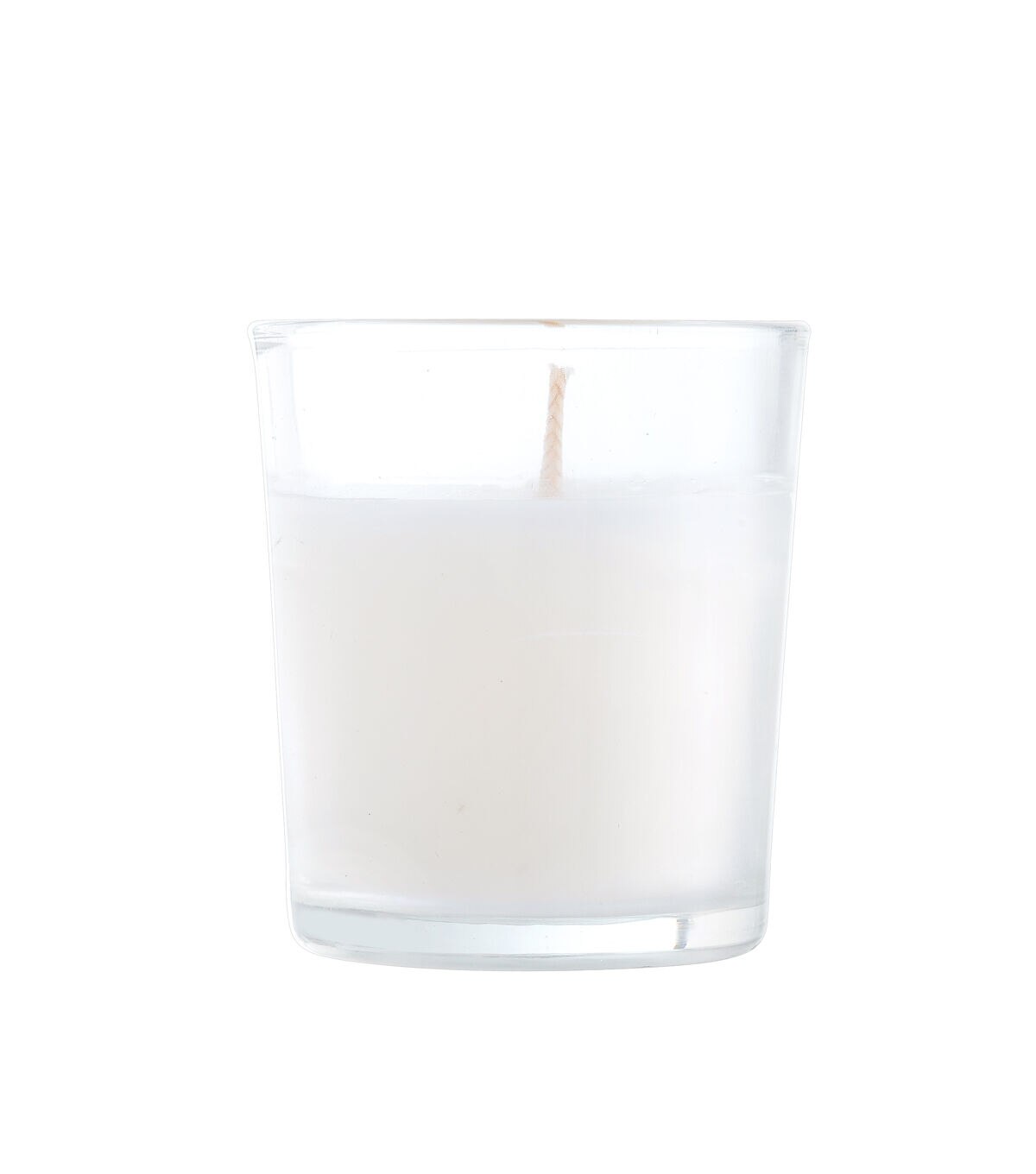 5pk White Unscented Votive Candles With Glass Holders by Hudson 43