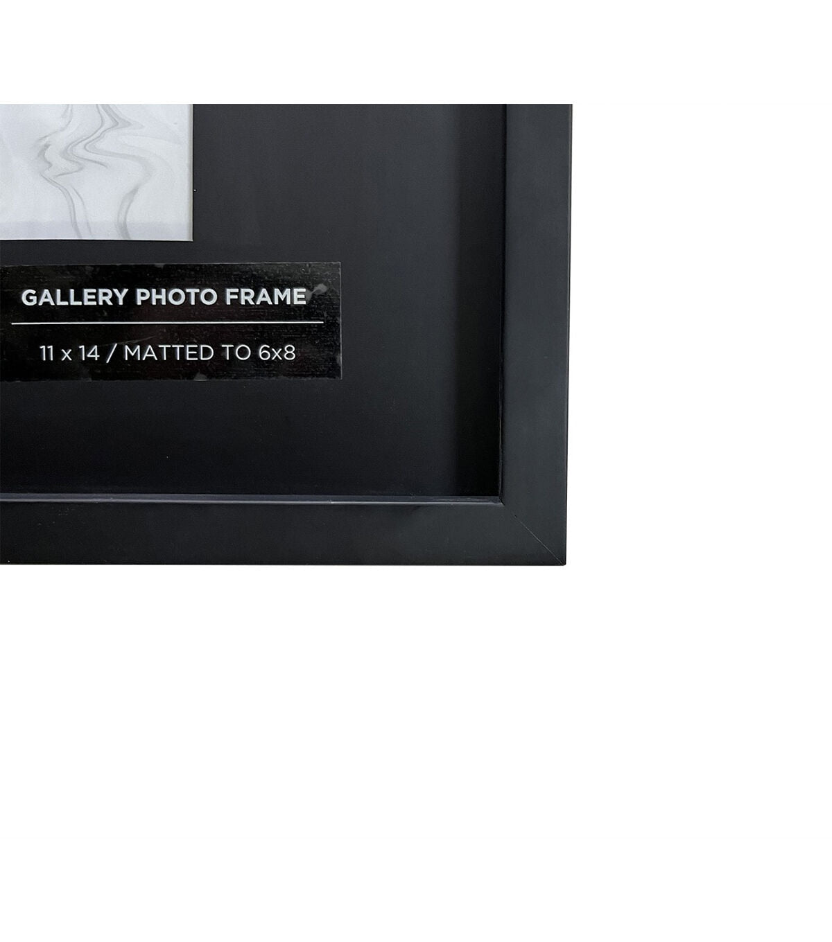 Innovative Creations Black Wooden Frame with Mat 11"x14"