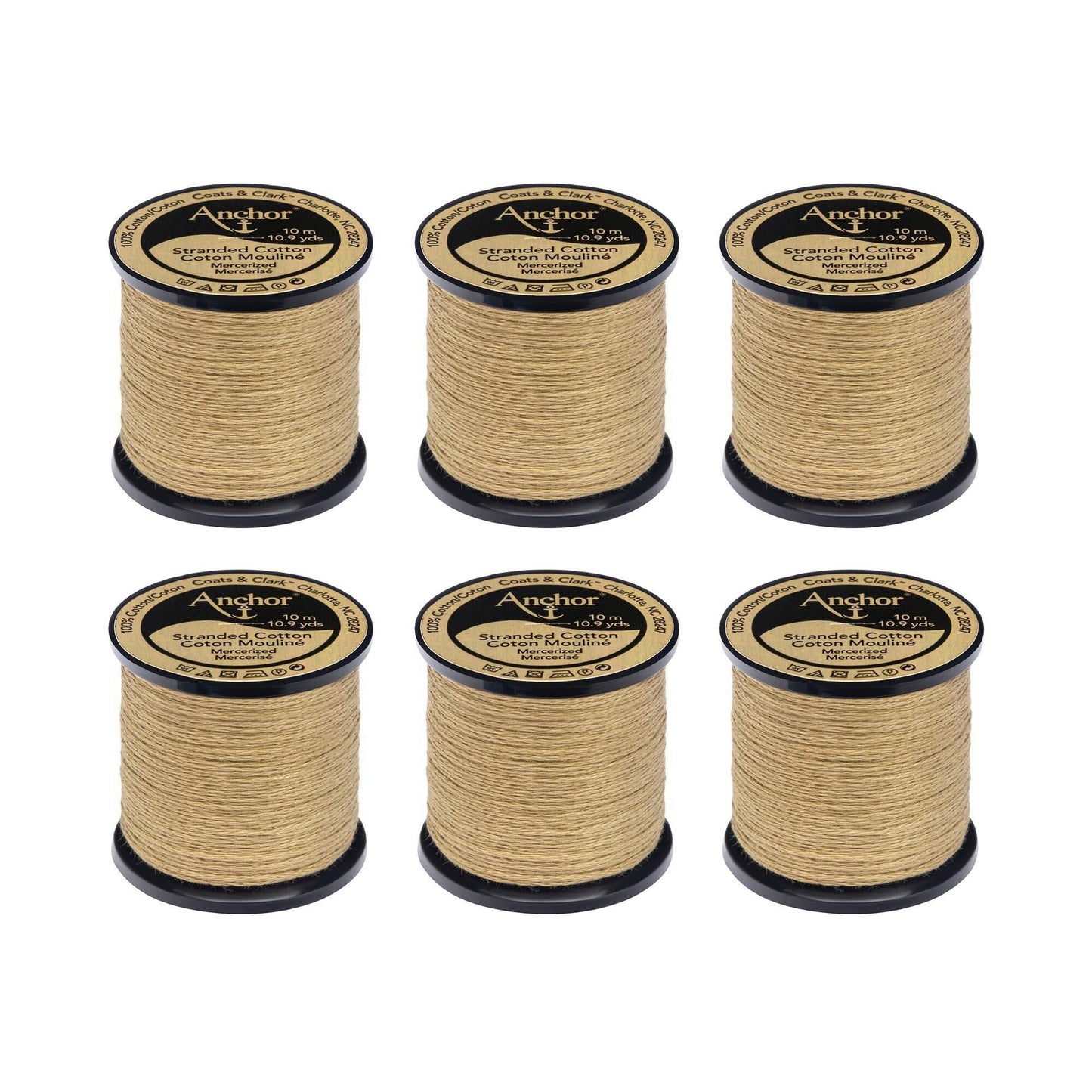 AN Spooled Floss 10 Meters (6 Pack) - Clearance shades