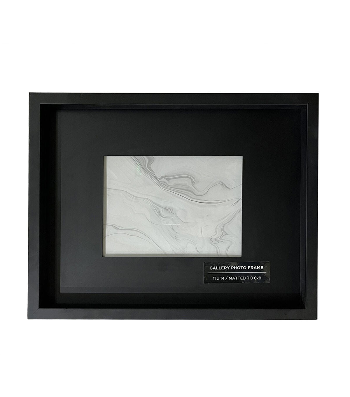 Innovative Creations Black Wooden Frame with Mat 11"x14"