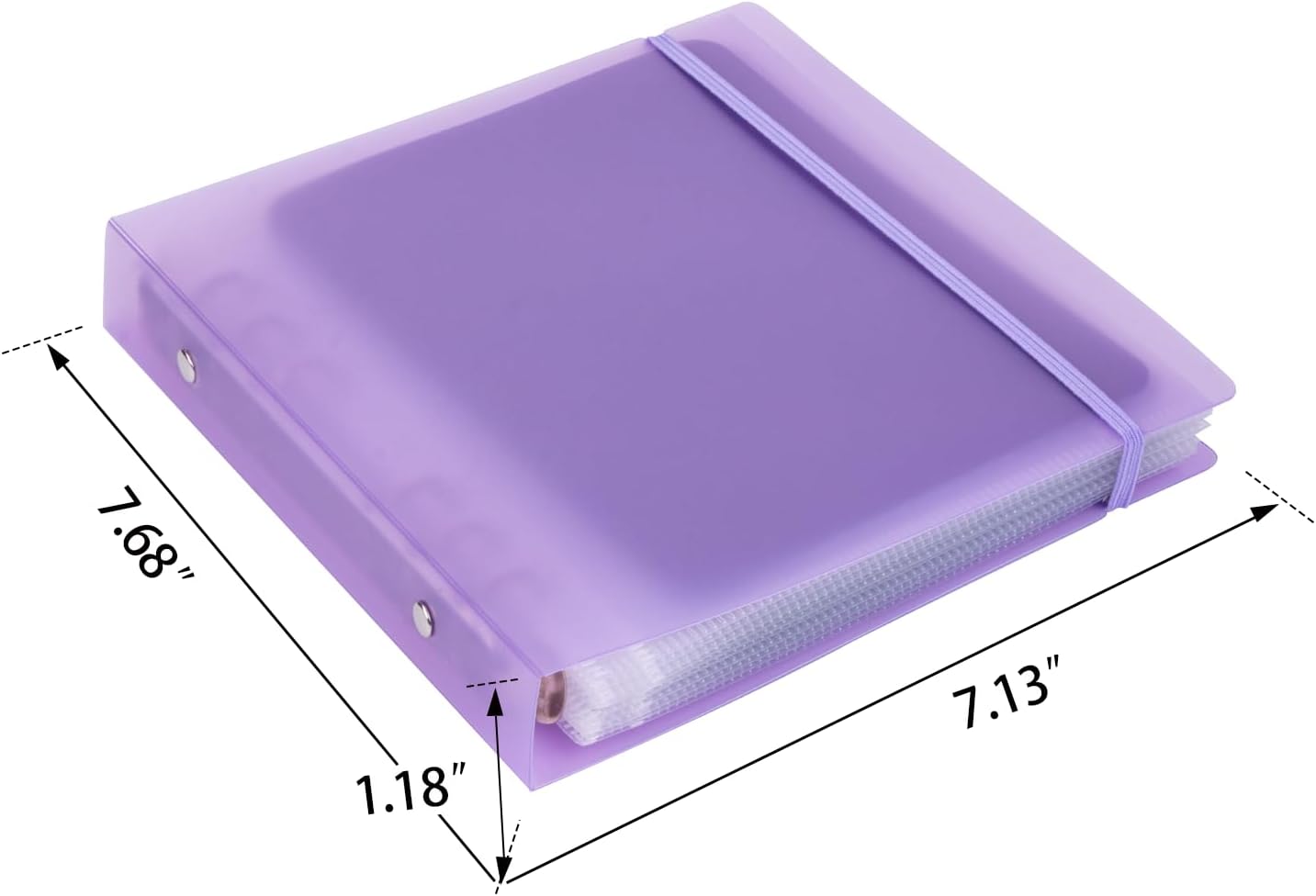 UNIMEIX 12 Pcs Magnetic Sheets for Die Storage with 1 Binder Cover, Stamp and Die Storage Pockets Die Cut Storage for Card Making Supplies(0.8 mm Thickness, Purple)