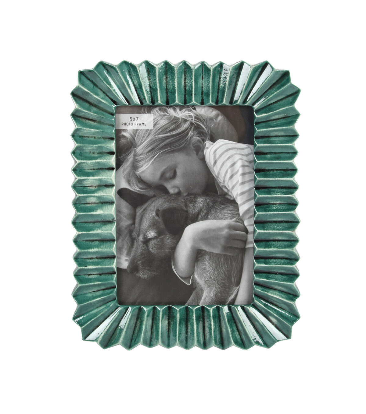 5" x 7" Green Resin Tabletop Picture & Wall Frame