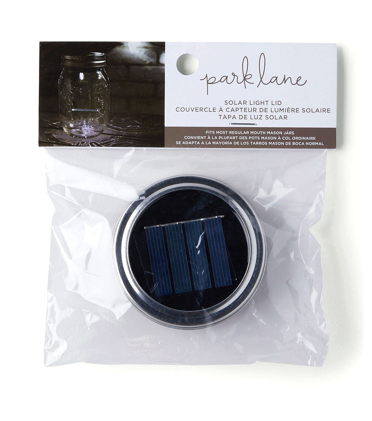 3" Mason Jar With Solar Lid by Park Lane