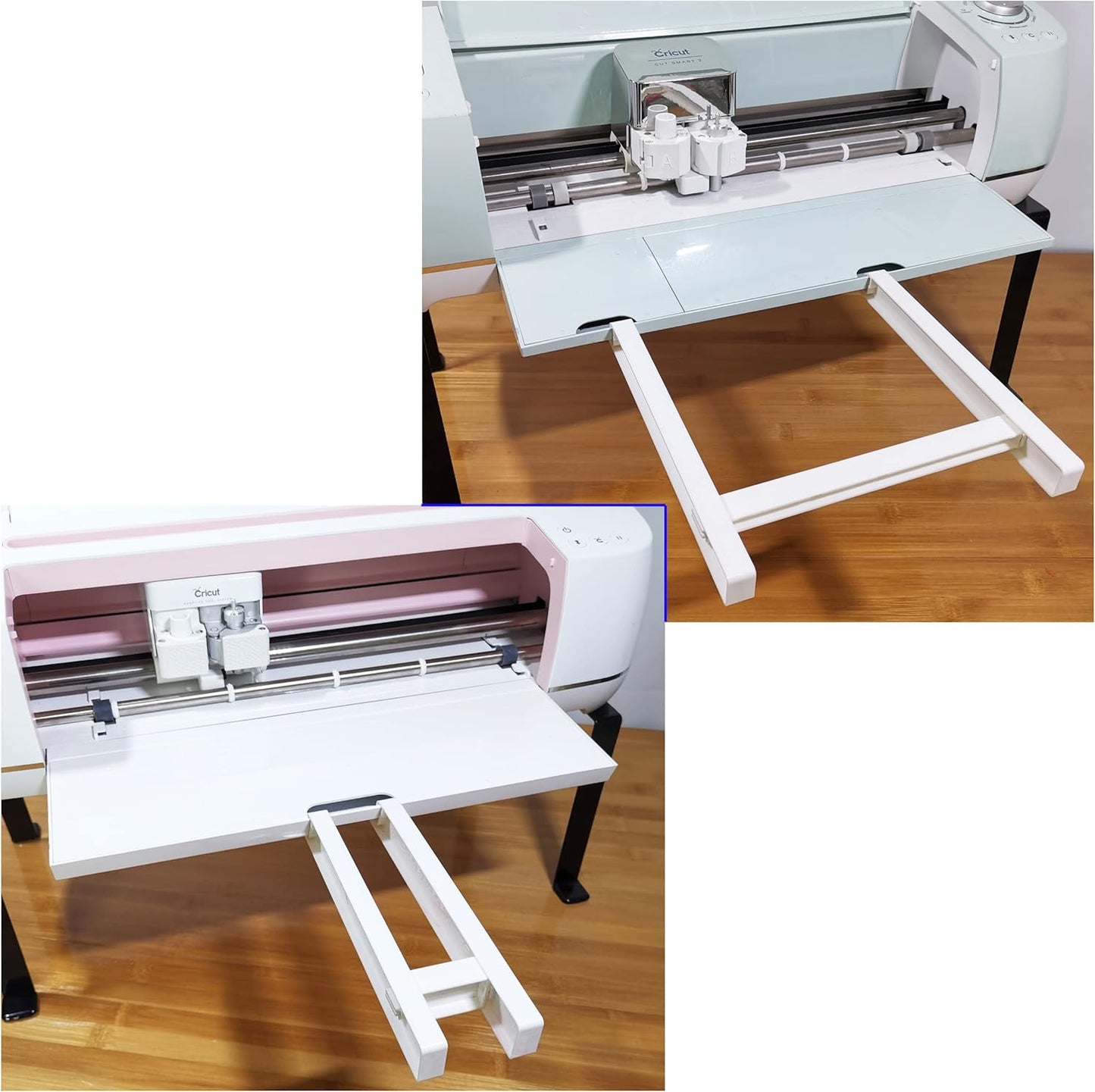 Extension Tray Compatible with Cricut Maker3 and Explore Air3 Air2 Air,Cutting Mat Extender Support for Maker and Explore Air Series (White)