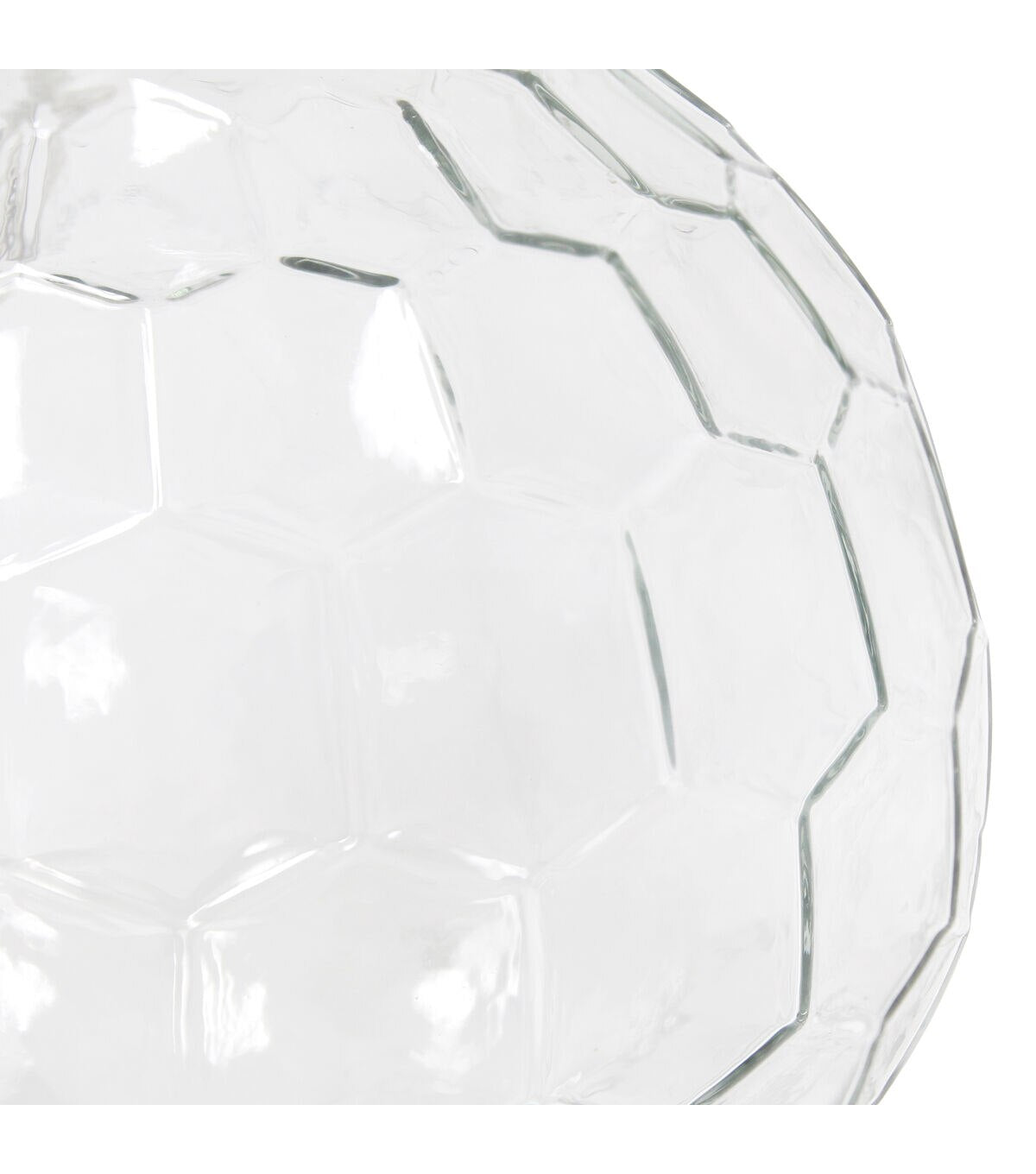 All The Rages 17.75" Clear Honeycomb Glass Table Lamp With White Shade