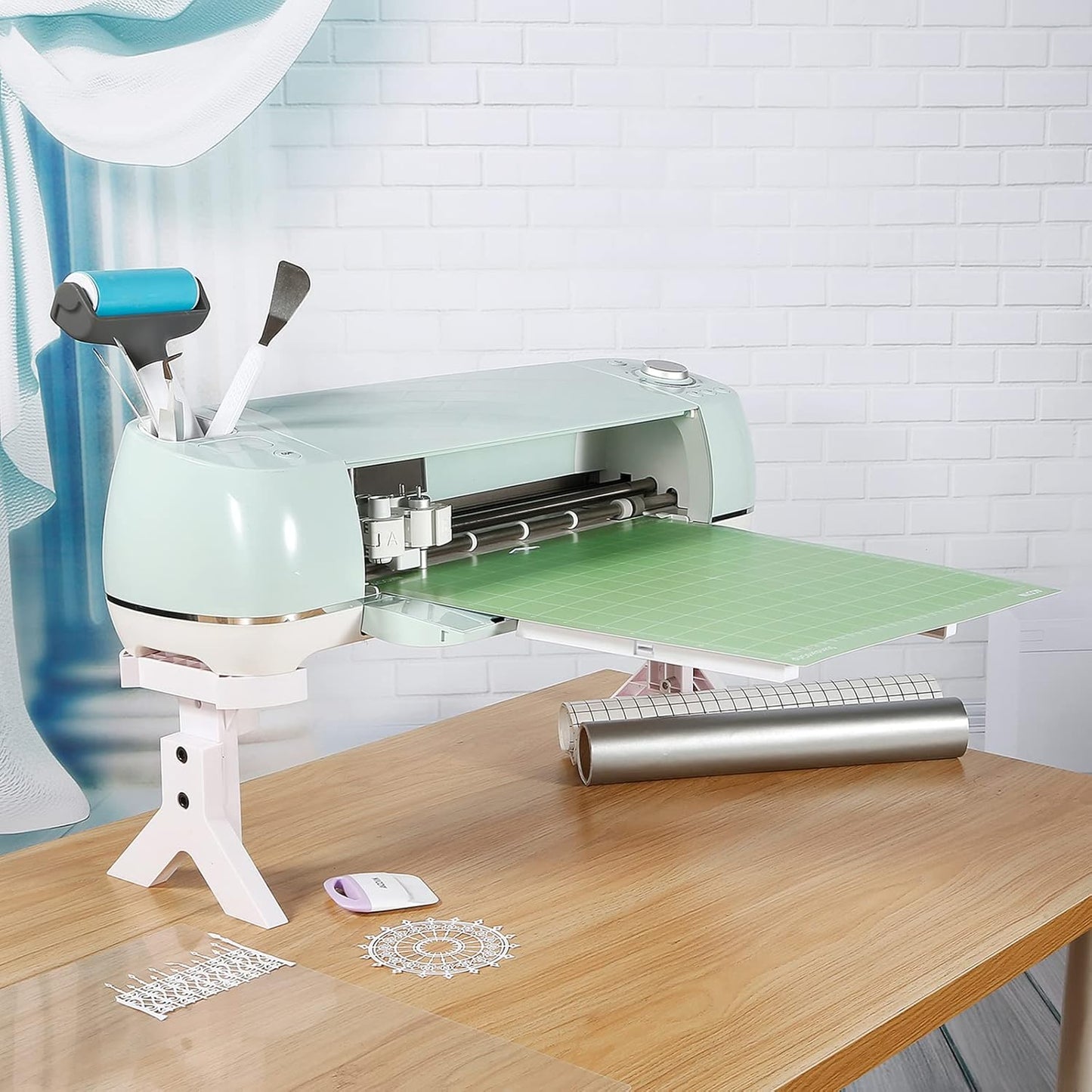 AOOIIN Extension Tray for Cricut Maker 3/Maker and Explore Air 2/Air 3, Cutting Mat 12x12 Holder for Cricut Maker and Explore Air Series, Tray Extender Compatible with Cricut Mat (Extension Tray-1)