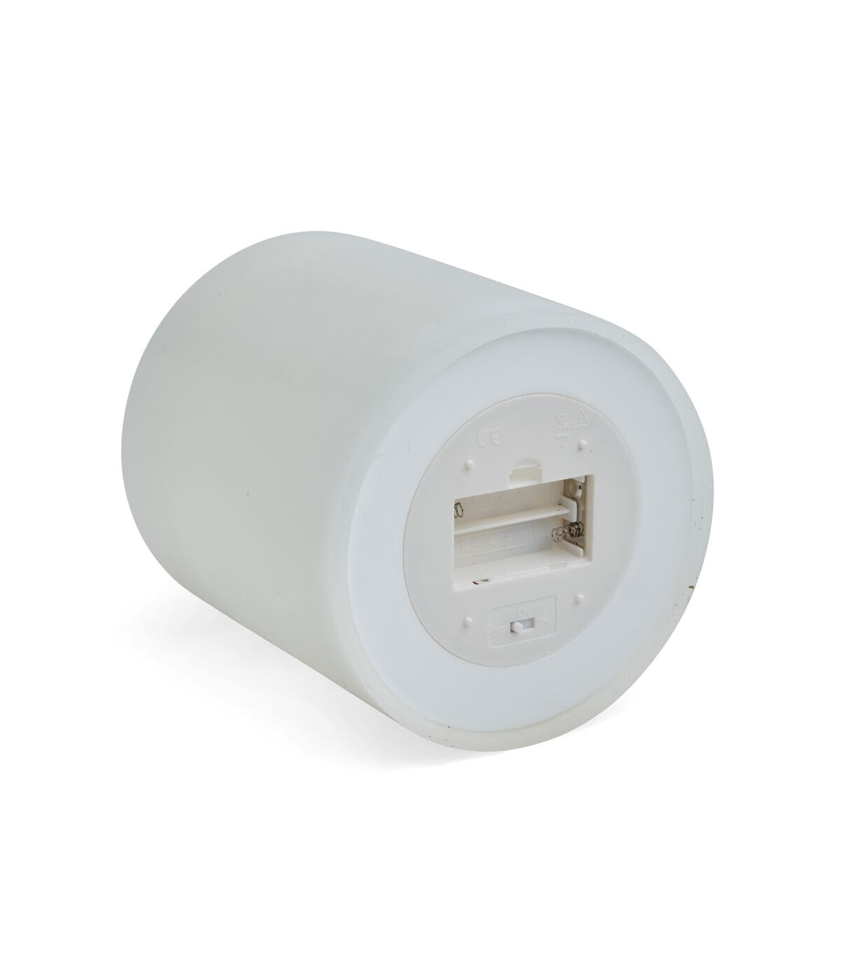 6" x 6" LEDWhite Smooth Wax Pillar Candle by Hudson 43