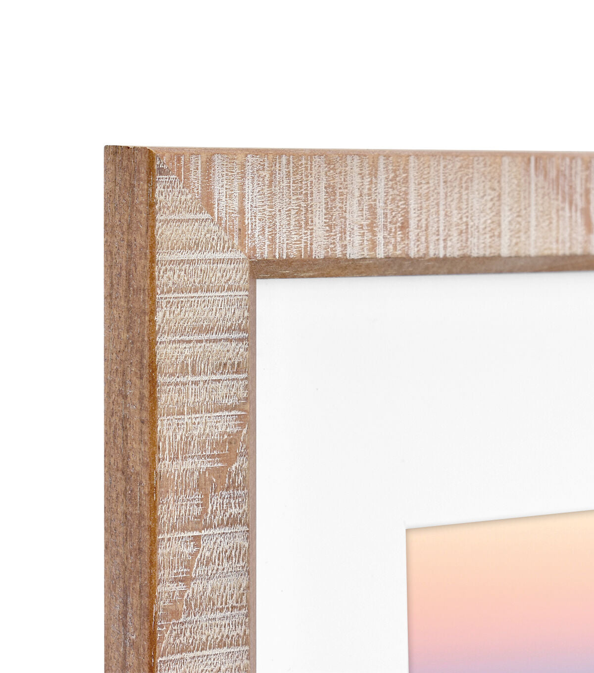 11" x 14" Matted to 8" x 10" Chattered Wood Frame by Hudson 43