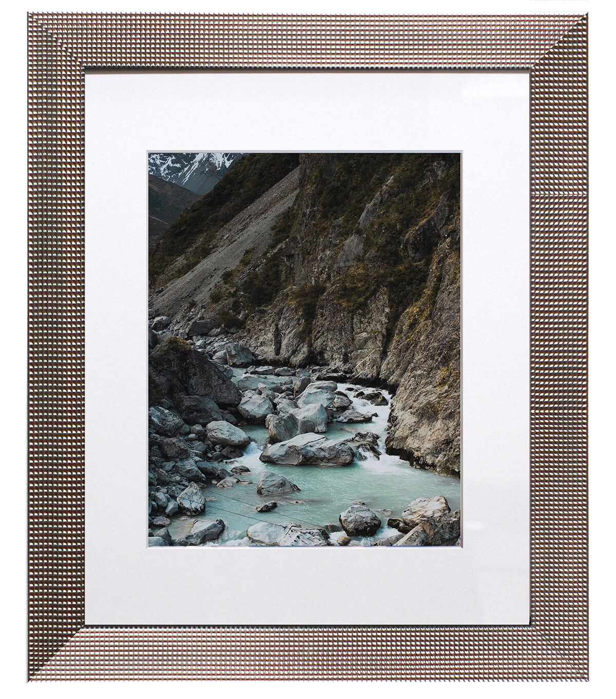 BP 16"x20" Matted to 11"x14" Silver Bump Wall Frame