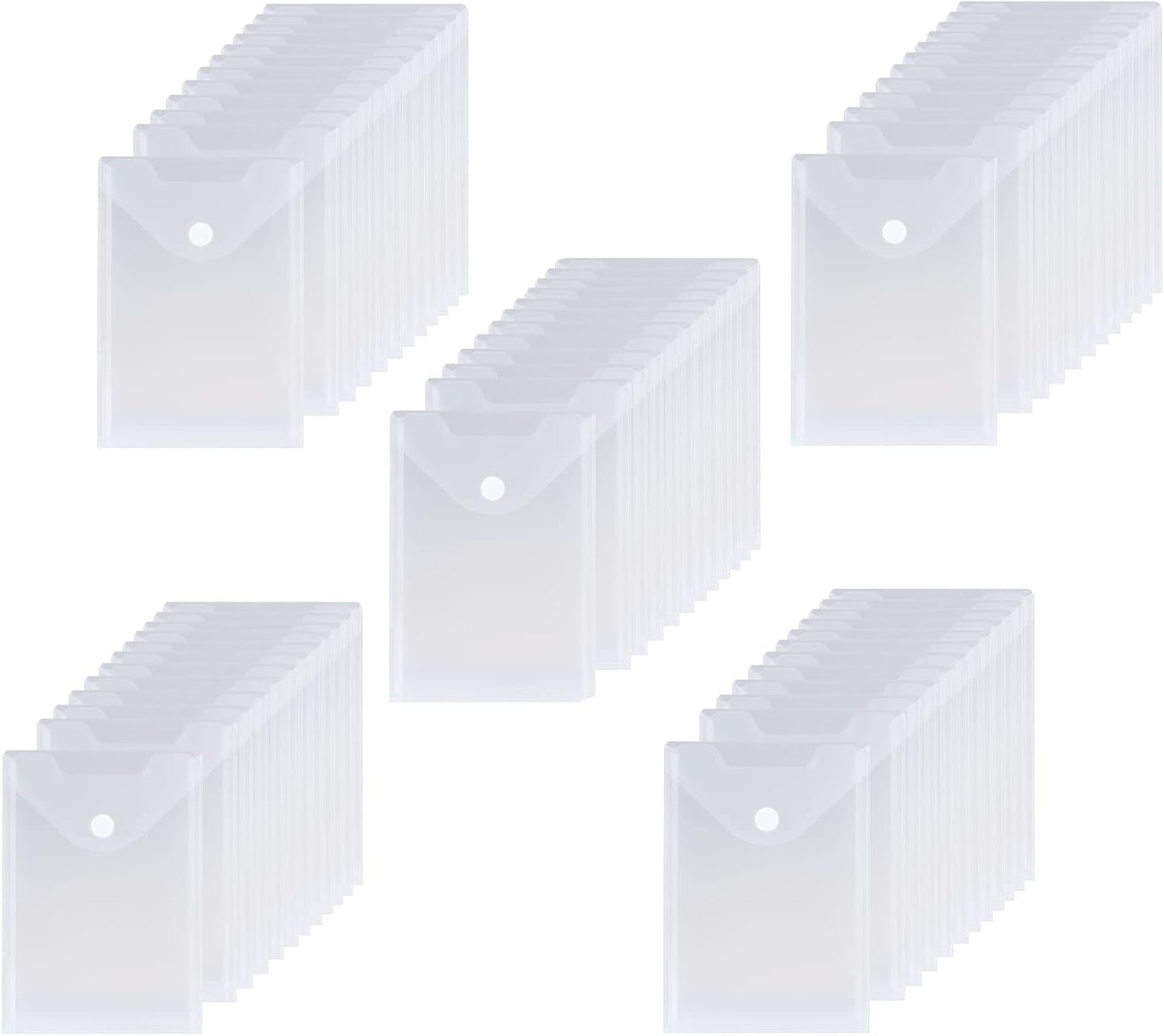 24 Pack Large Clear Die & Stamp Storage Bag Transparent Plastic Folders for Cutting Dies Stencil Embossing Crafts for DIY Scrapbooking Paper Card Craft Organizer Holder