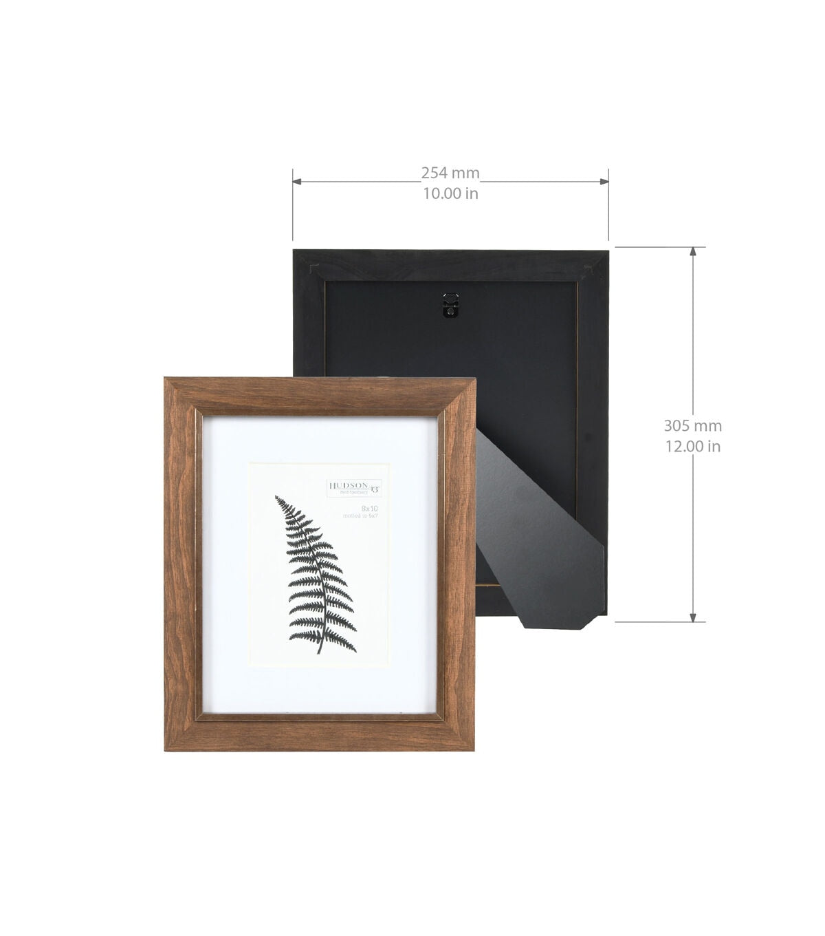 8" x 10" Matted to 5" x 7" Wood Tabletop Picture Wall Frame by Hudson 43