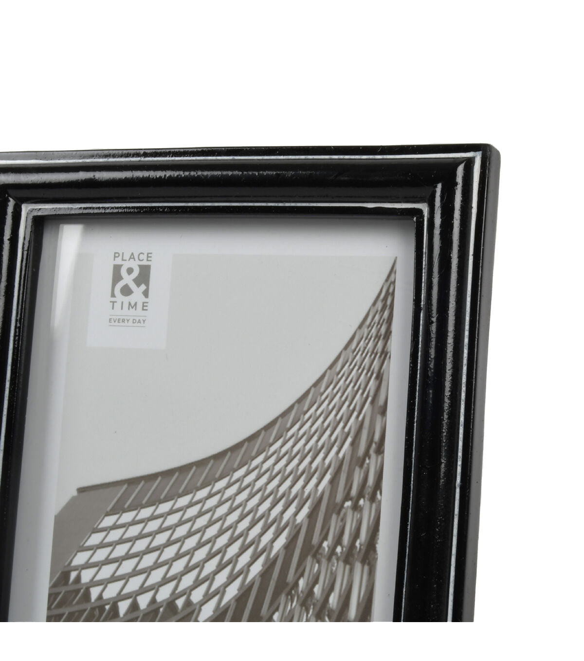 5" x 7" Black Glazing Resin Tabletop Picture Frame by Place & Time