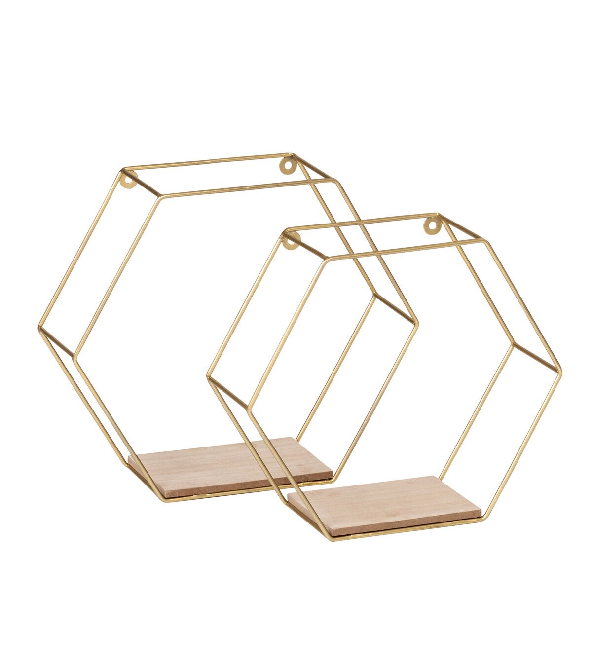 Honey Can Do Set of Hexagonal Wall Shelfs