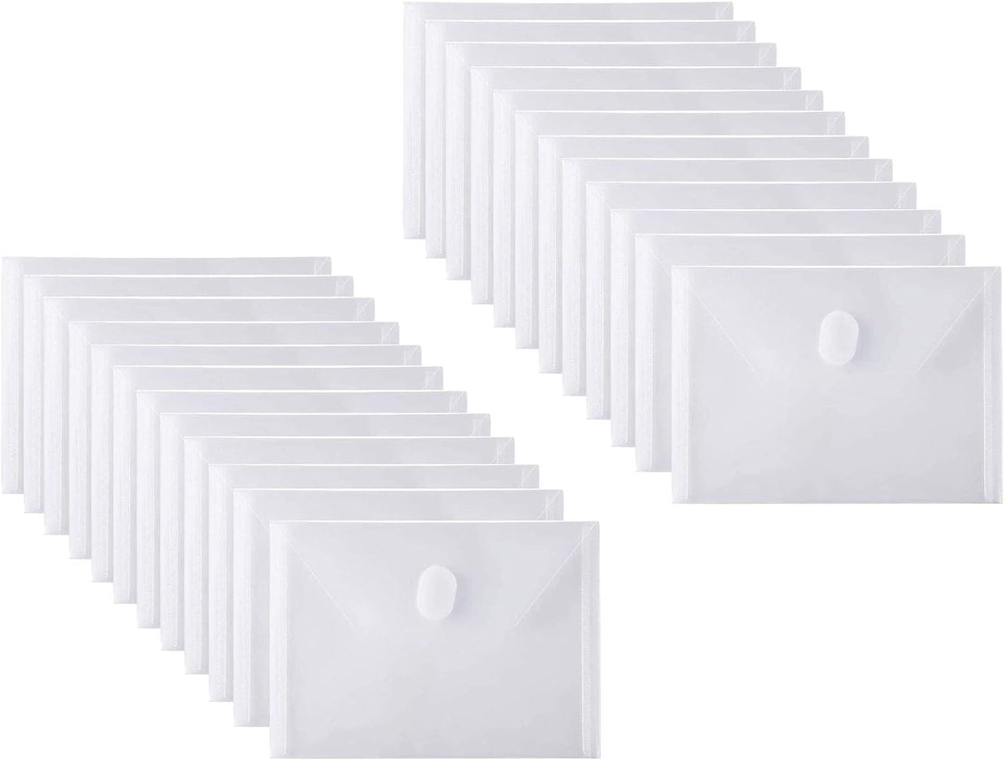 24 Pack Large Clear Die & Stamp Storage Bag Transparent Plastic Folders for Cutting Dies Stencil Embossing Crafts for DIY Scrapbooking Paper Card Craft Organizer Holder