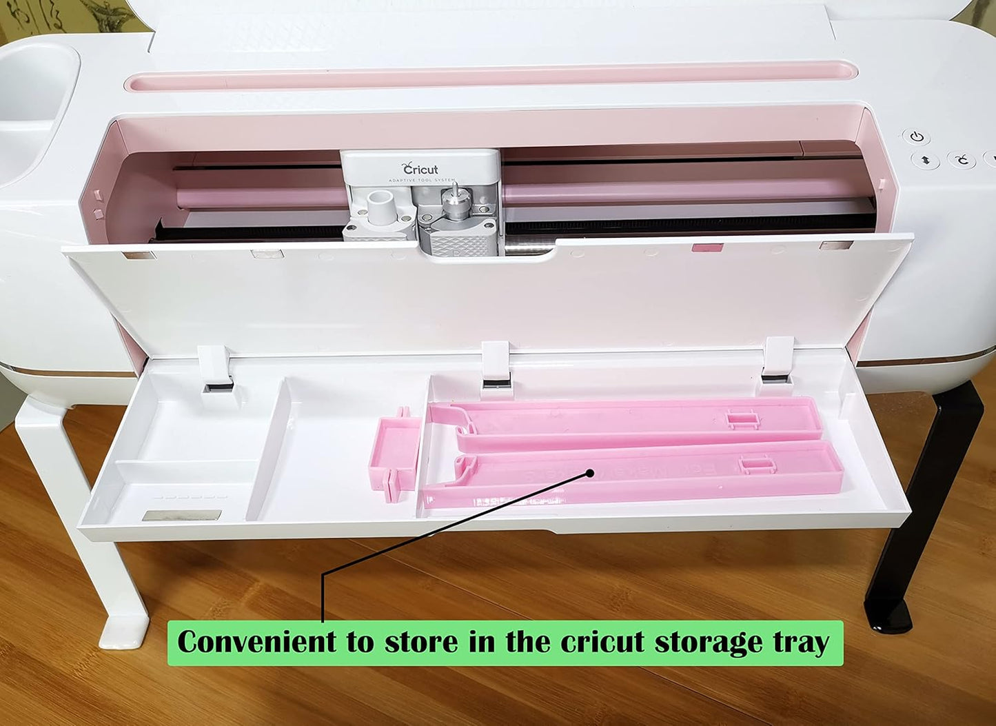 Extension Tray Compatible with Cricut Maker3 and Explore Air3 Air2 Air,Cutting Mat Extender Support for Maker and Explore Air Series (White)