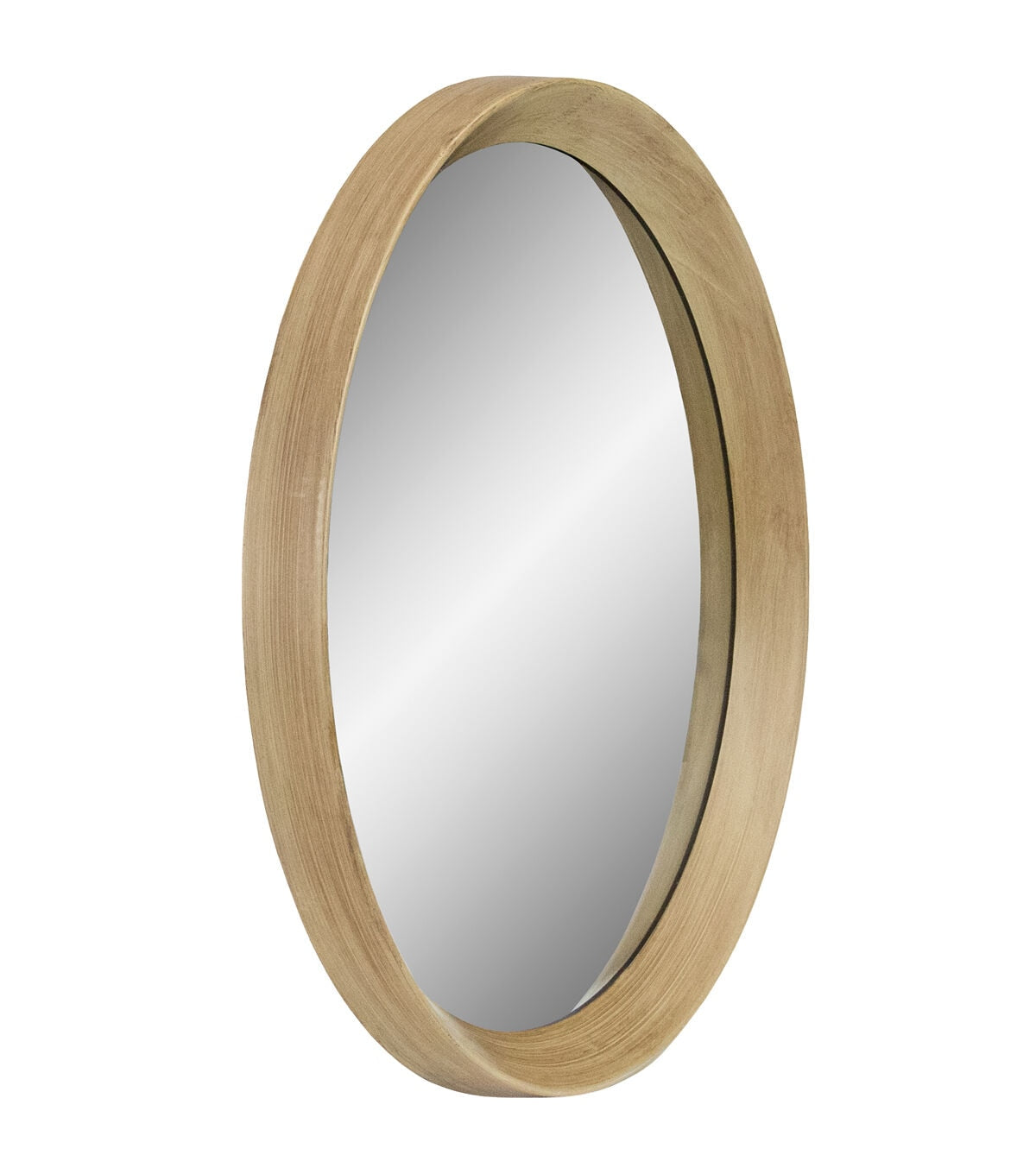 Northlight 19.75" Gold Round Classic Mirror Wall Decor Wooden Finish