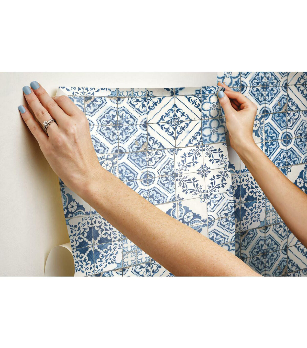 RoomMates Mediterranean Tile Peel And Stick Wallpaper