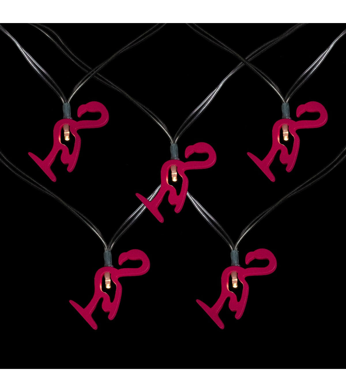 Northlight 10-Count LED Pink Flamingo Fairy Lights - Warm White