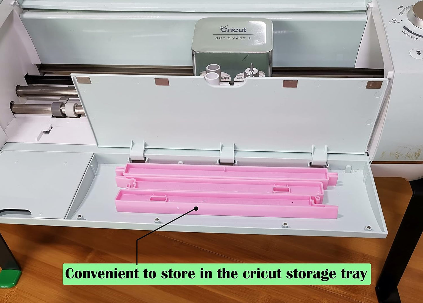 Extension Tray Compatible with Cricut Maker3 and Explore Air3 Air2 Air,Cutting Mat Extender Support for Maker and Explore Air Series (White)