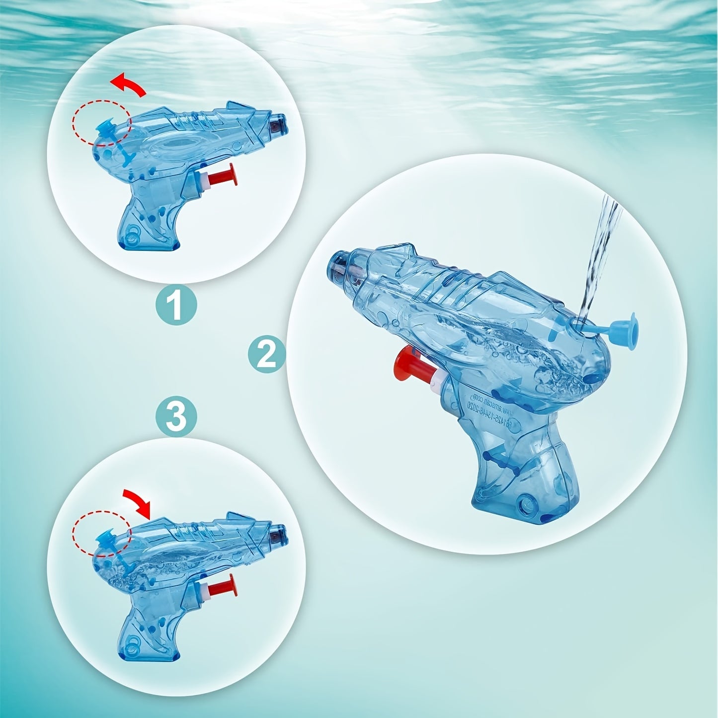 Pistolets à eau 10\u002F20\u002F30 pièces - Jouets manuels en plastique coloré pour jeux extérieurs, plage, piscine, fêtes d'été, récompenses en classe et petits cadeaux - Lot de faveurs de fête (styles aléatoires)