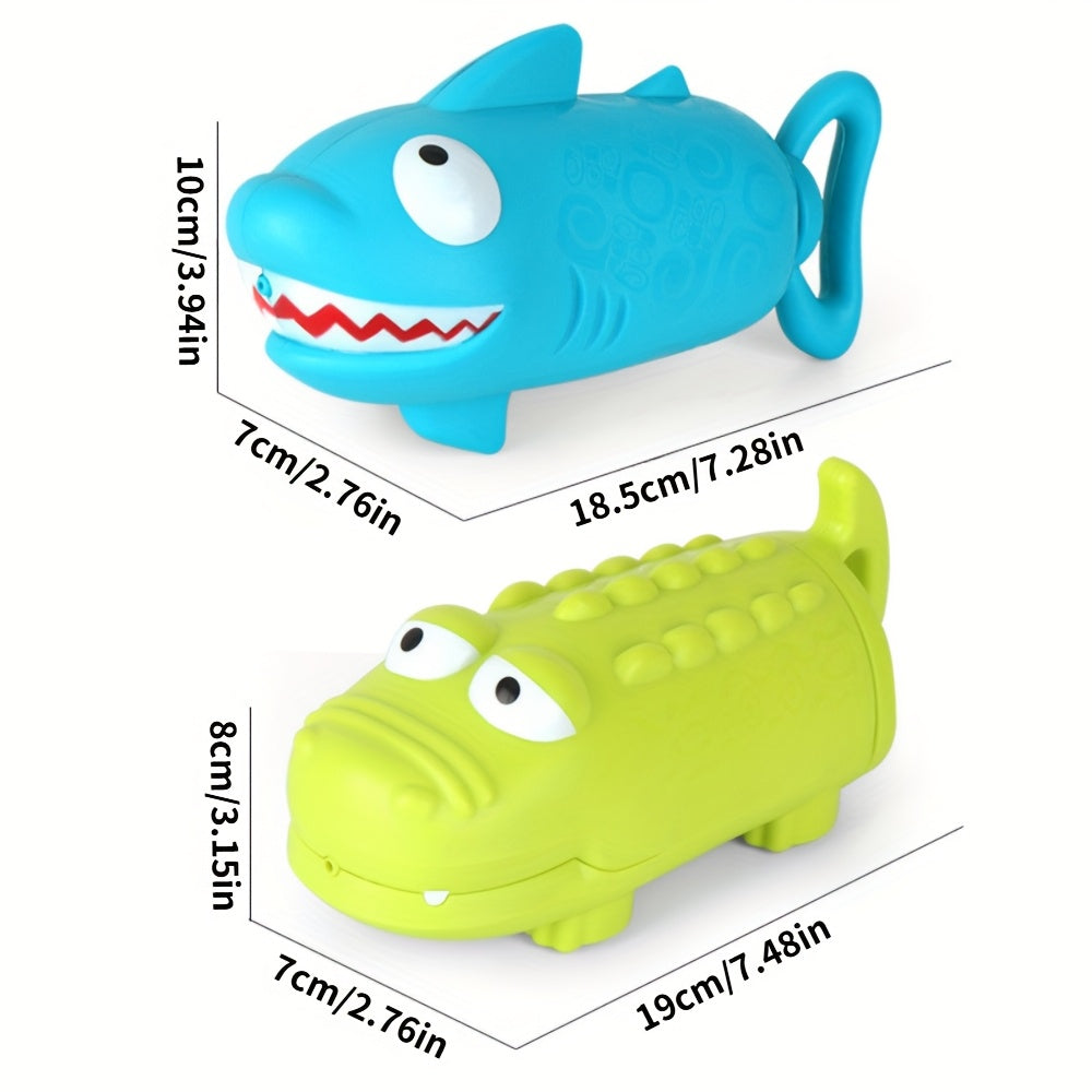 Canon à eau crocodile requin, jouets pistolets d'eau pour enfants, outils de jeu aquatique sur la plage