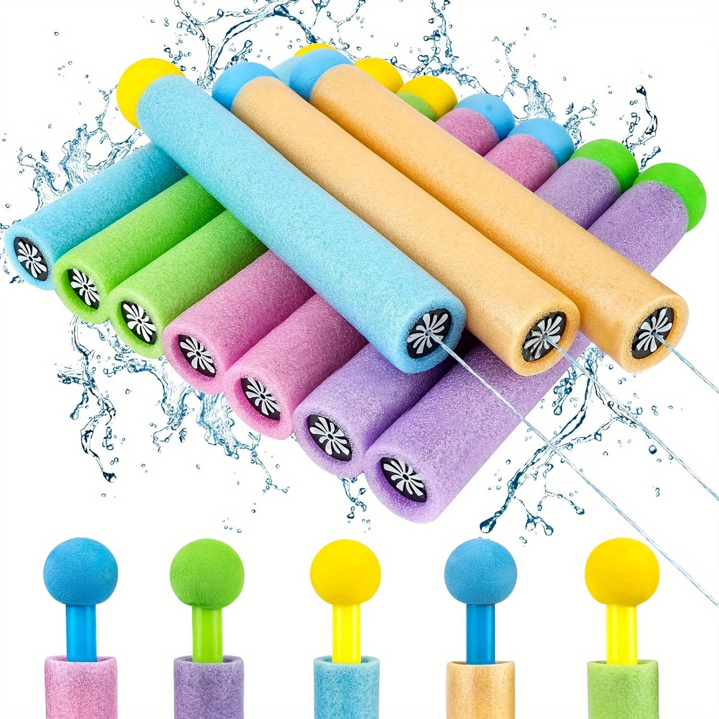 4\u002F8 pièces, Pistolet à Eau de Plage d'Été Miniature Couleur Aléatoire avec Fusil à Eau Haute Pression à Rétraction pour Jeux de Fête et Activités Extérieures