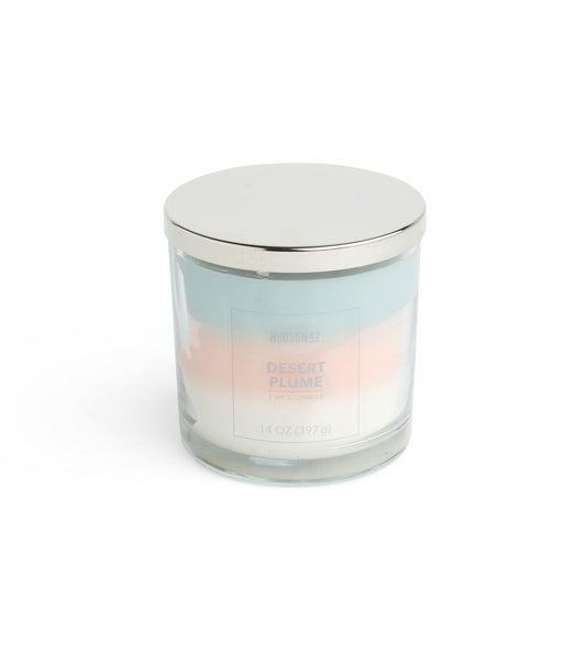 14oz Desert Plume 3 Wick Scented Jar Candle by Hudson 43