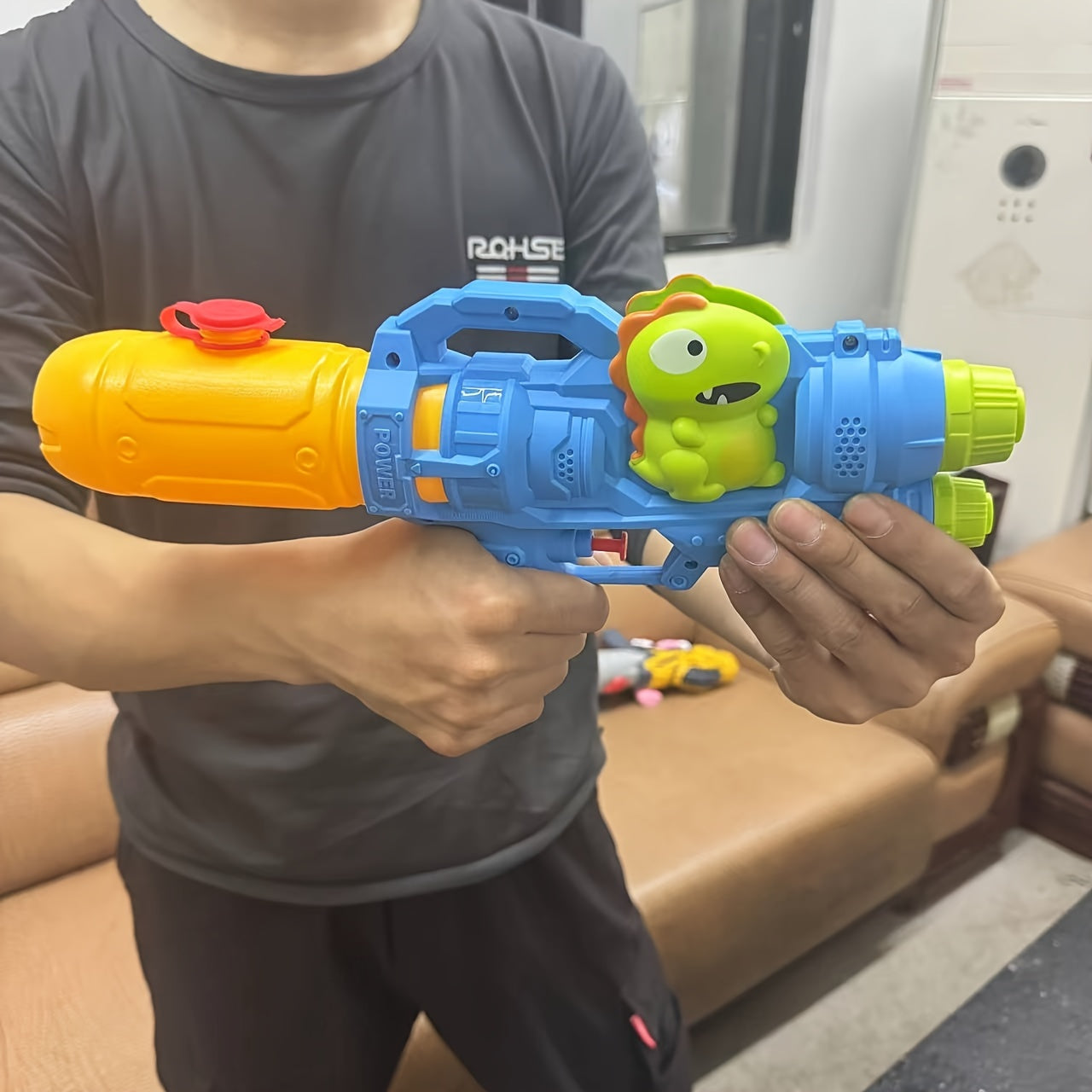 Pistolet à eau à double buse - Jouet de piscine et jeux d'eau - Cadeau pour enfants