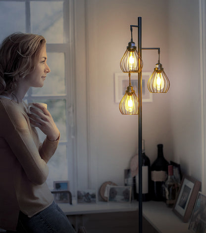 Brightech Teardrop LED Floor Lamp - Black