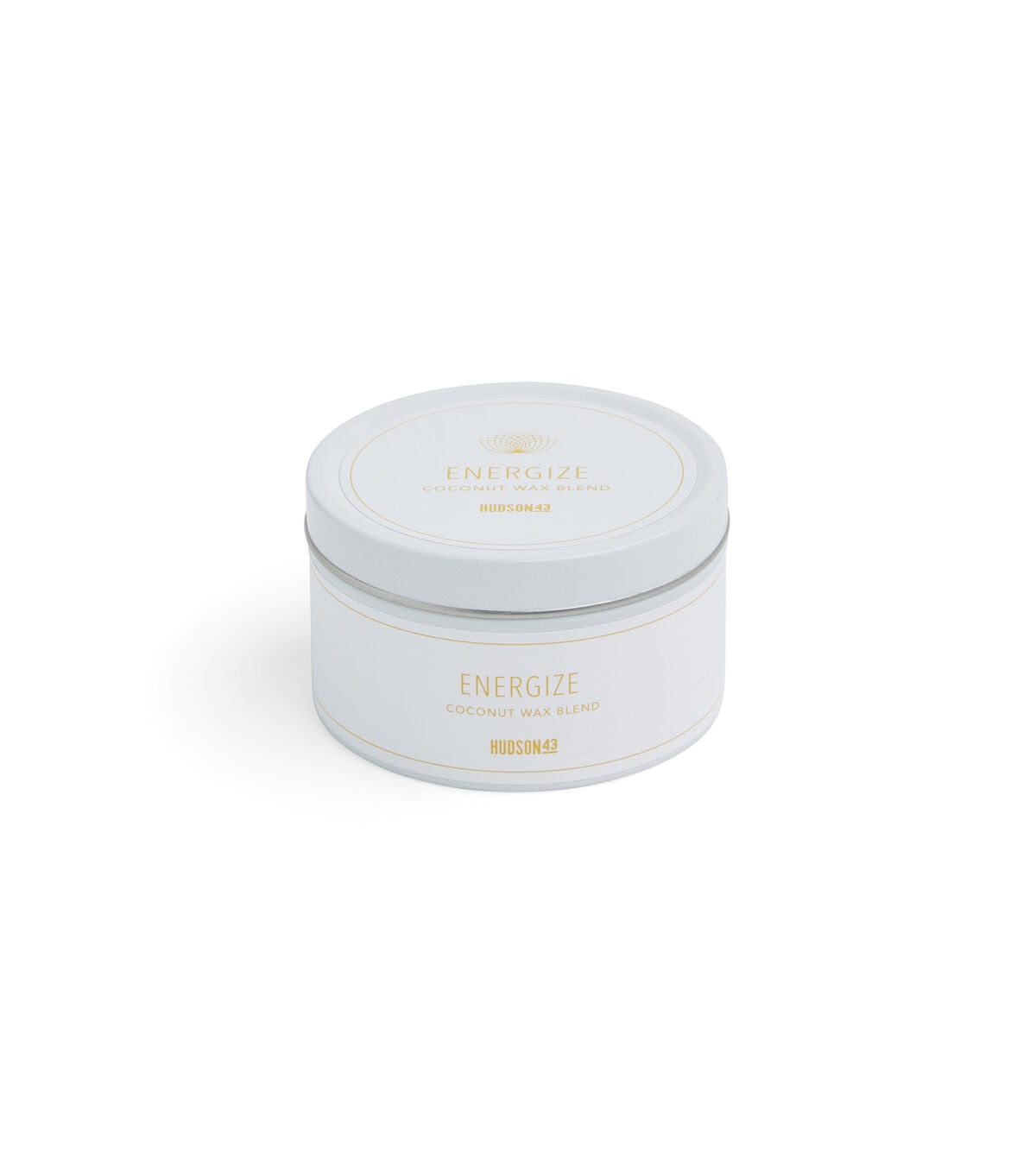 5oz Energize Coconut Wax Blend Aromatherapy Tin Candle by Hudson 43