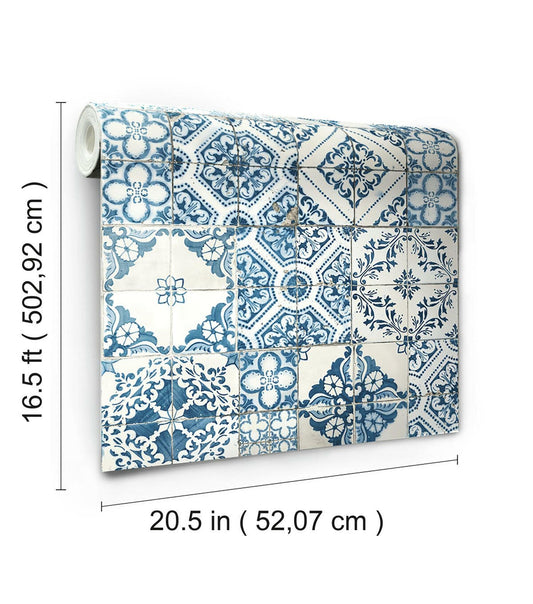 RoomMates Mediterranean Tile Peel And Stick Wallpaper
