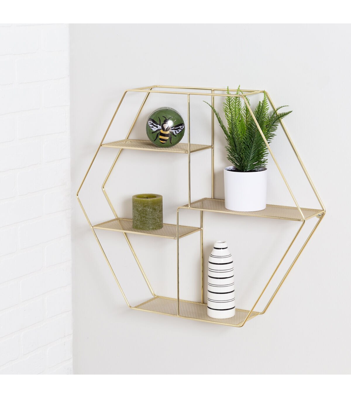 Honey Can Do Hexagonal Metal Wall Décor