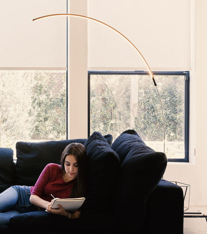 Brightech Sparq Arc LED Floor Lamp - Black