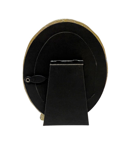 2" x 3" Gold Metal Oval Stamped Tabletop Picture Frame by Place & Time