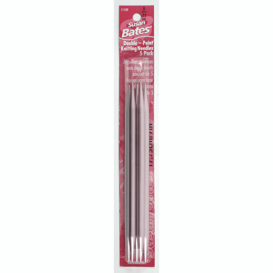 SB Silvalume 5 Pack, Double Point Knitting Needles - Clearance Items