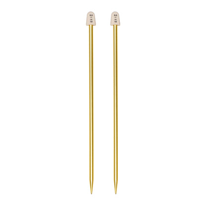 SB Silvalume 10" Single Point Knitting Needles