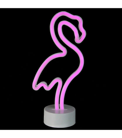 Northlight 11.5" Pink Flamingo LED Neon Style Table Sign