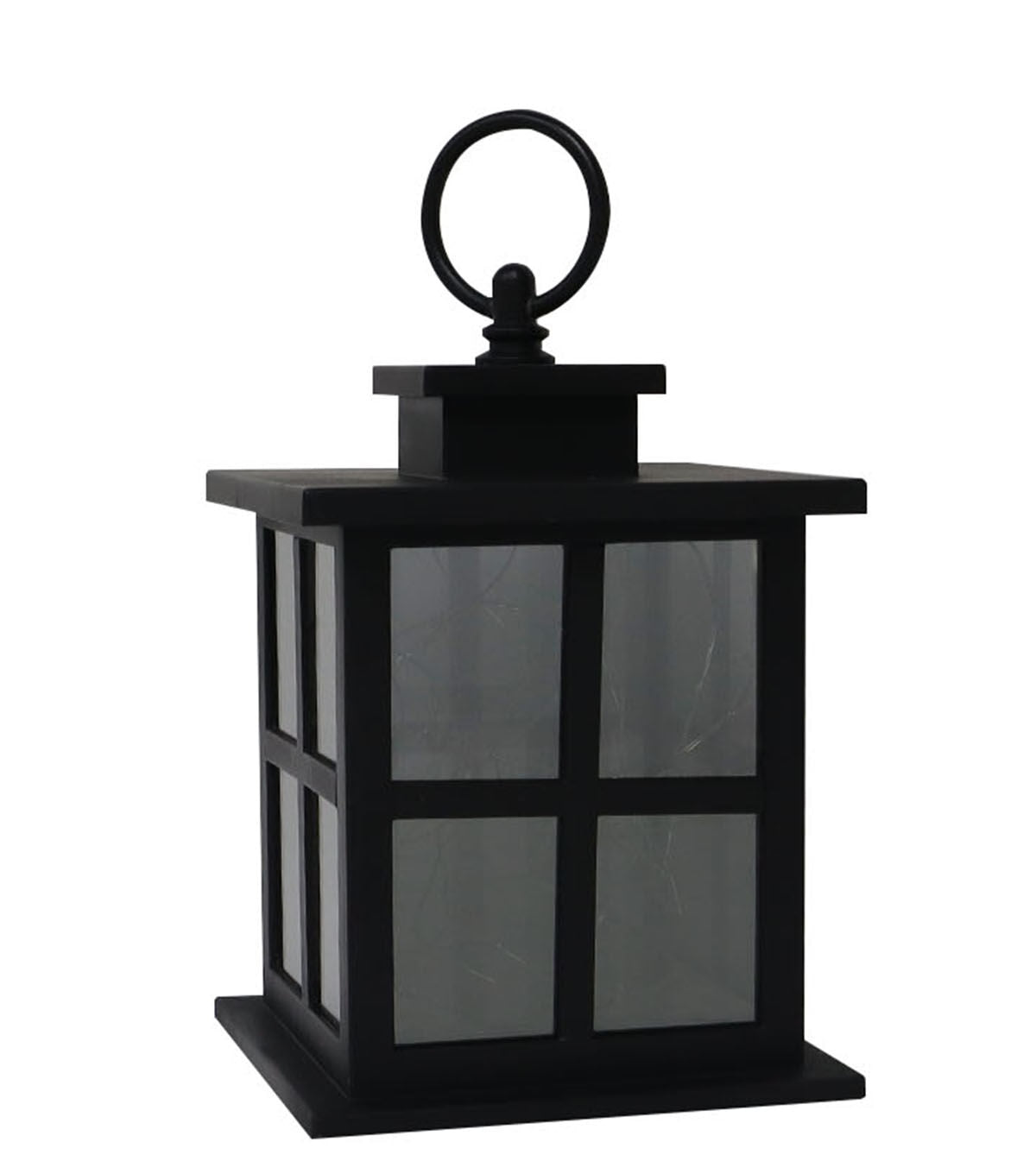 7" Black LED Rustic Lantern by Place & Time