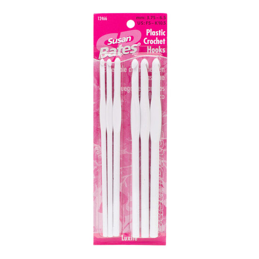 SB Luxite Set of 6 Plastic Crochet Hooks