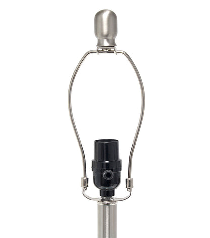 All The Rages Mercury Glass Jar Table Lamp with White Linen Shade
