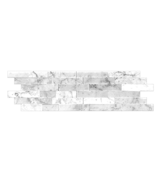 Flat Carrera Stone Peel & Stick Floor Tile