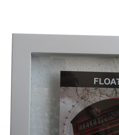 Innovative Creations 6" x 8" White Wood Float Photo Frame