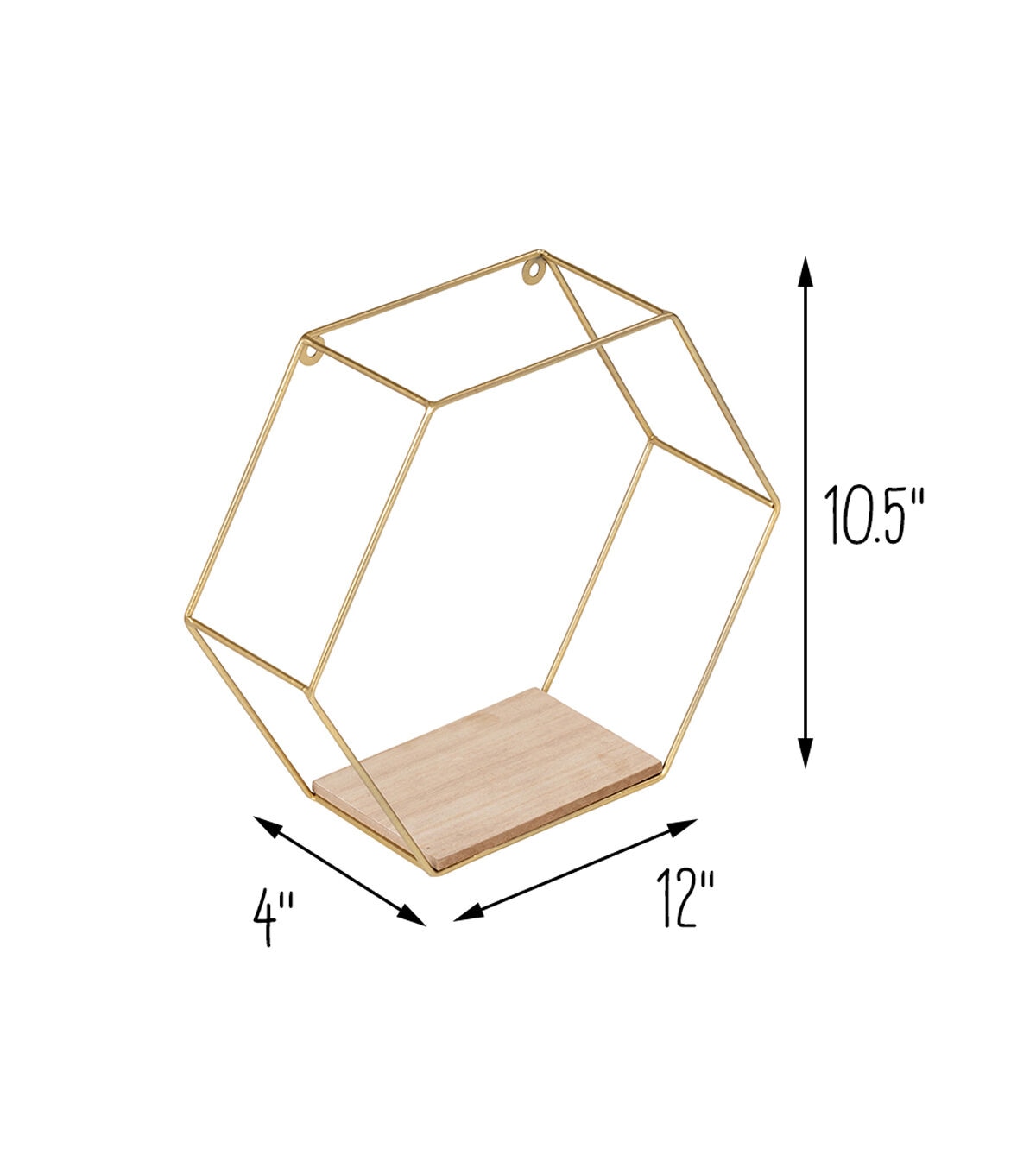 Honey Can Do Set of Hexagonal Wall Shelfs