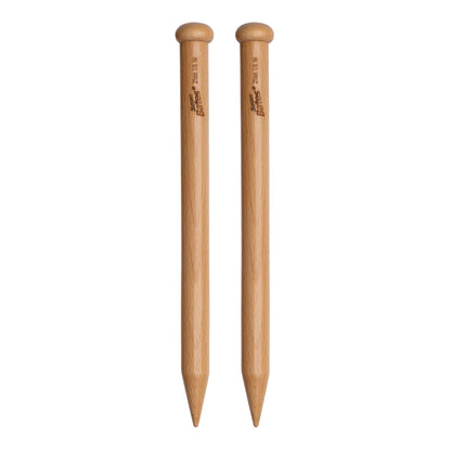 SB Xtreme Wood 14" Knitting Needles U.S. 50 (25 mm) - Clearance Items