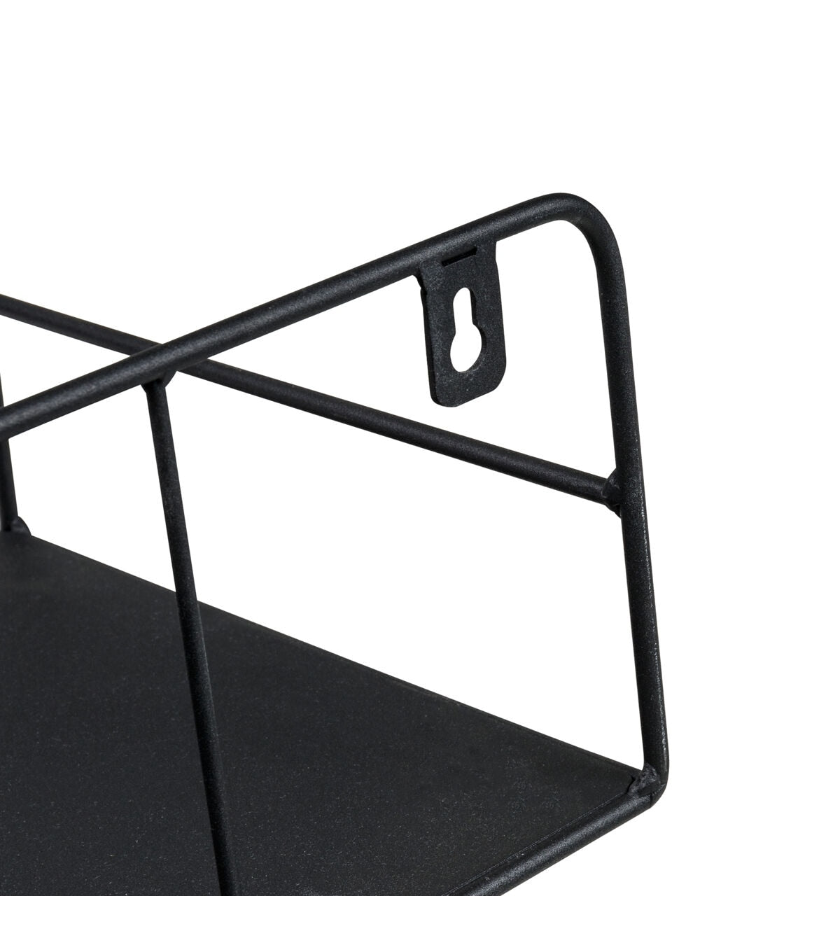 Honey Can Do Black Metal Wall or Behind The Door Shelf