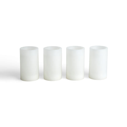 3" x 5" LED Wax Pillar Candle Set 4pk by Hudson 43